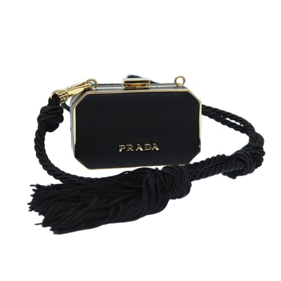 PRADA Shoulder Pouch Nylon Black Auth - Picture 1 of 15